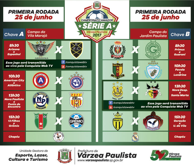 Jogos de hoje, domingo (25/06): confira onde assistir ao vivo e os