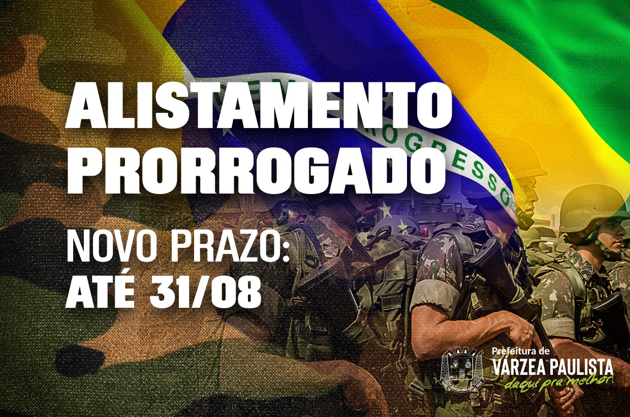 Prazo para alistamento militar está aberto até 31 de agosto