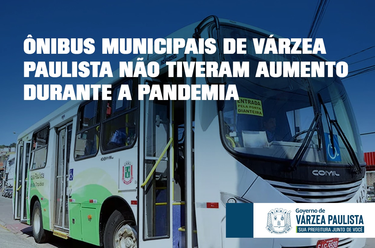 Ônibus municipais de Várzea Paulista não tiveram aumento durante a pandemia