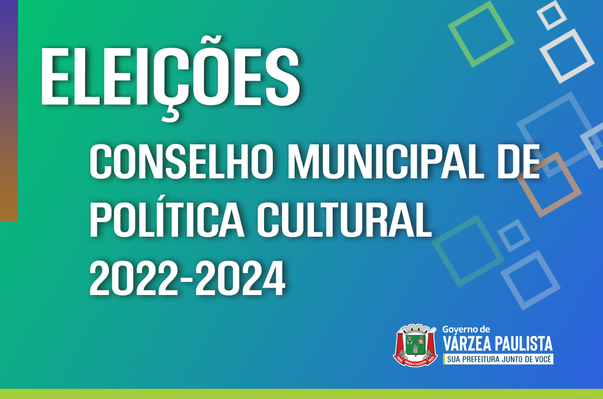 Eleição dos membros do Conselho Municipal de Política Cultural acontece nesta terça-feira (20)