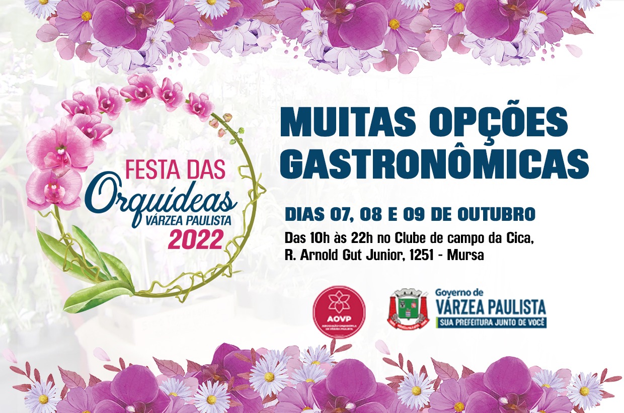 Praça de Alimentação da Festa das Orquídeas 2022 chega com muitas opções gastronômicas