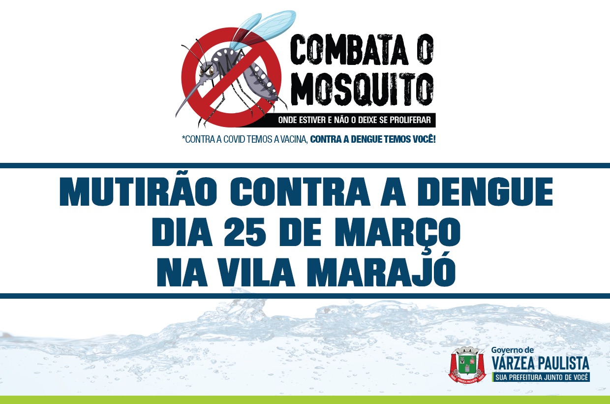 Vila Marajó recebe mutirão de Combate à Dengue dia 25 de março