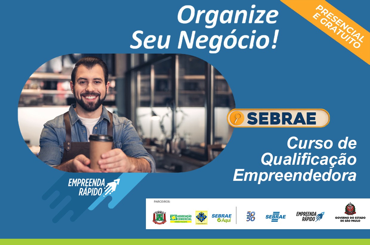 Sebrae tem inscrições abertas para curso de qualificação empreendedora que será ofertado em 3 de maio