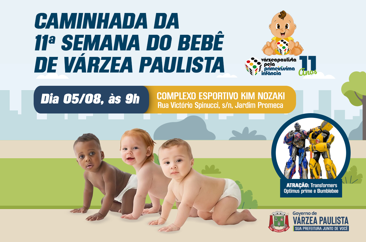 Caminhada do Bebê é neste sábado (5) em Várzea Paulista