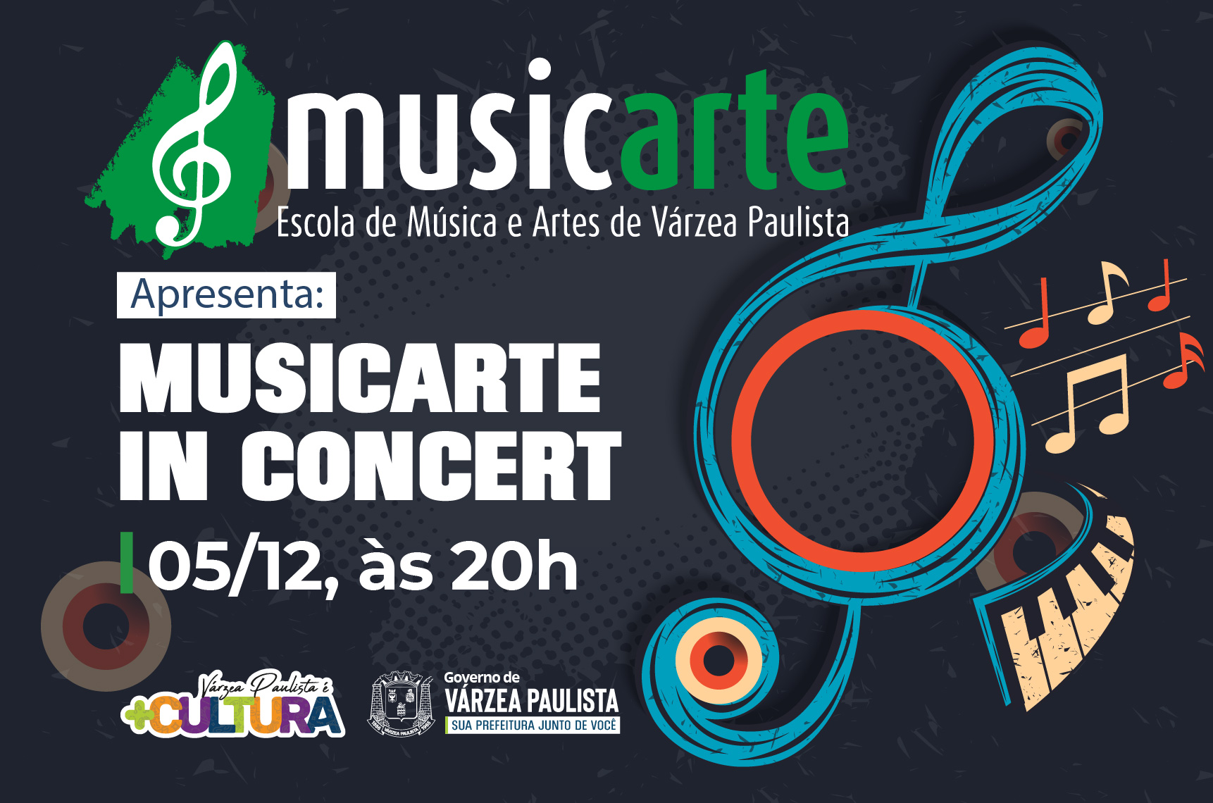 Espetáculo Musicarte in Concert reunirá diversas apresentações dos cursos da escola