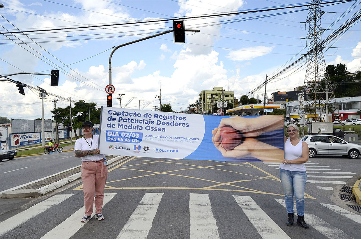 Prefeitura divulga Campanha de Captação de Doadores de Medula Óssea no centro da cidade