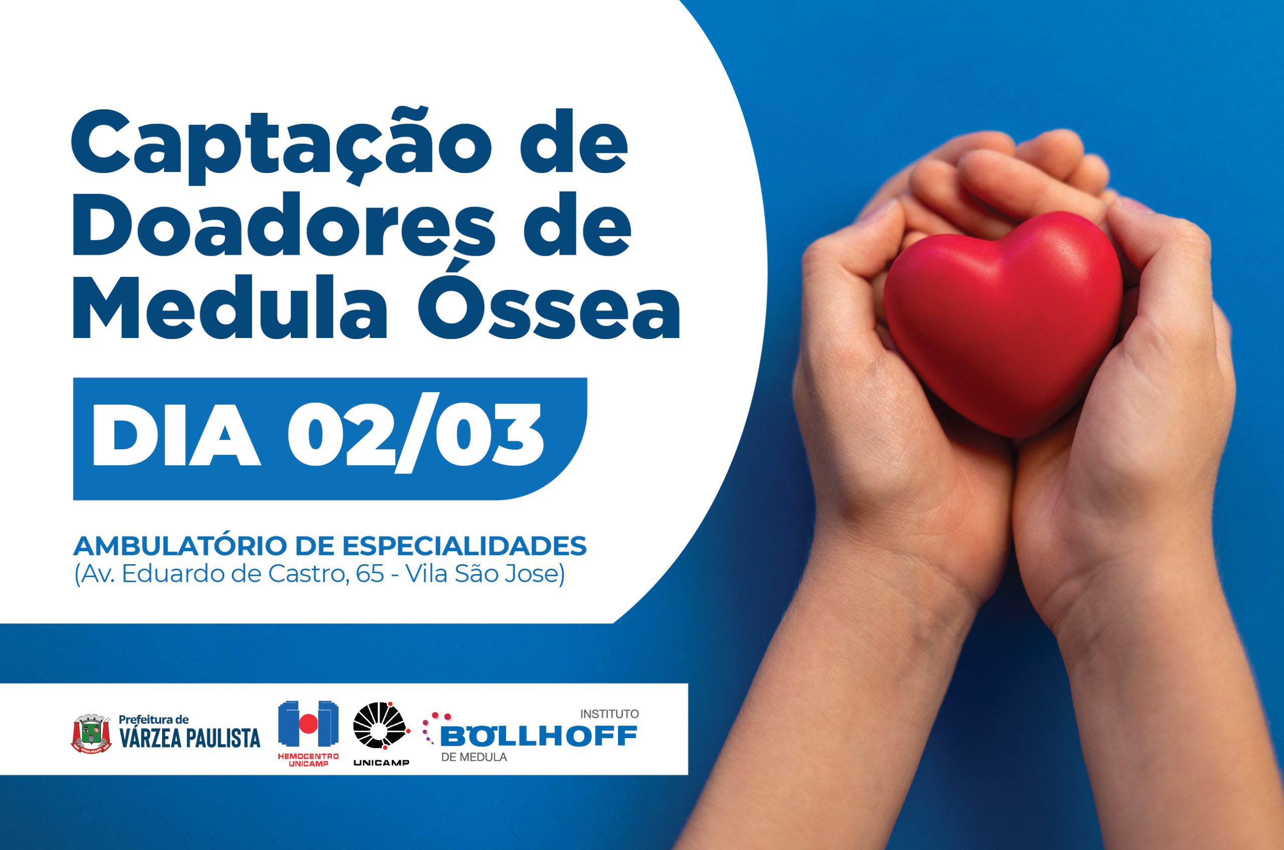 Várzea Paulista fará campanha de captação de doadores de medula óssea