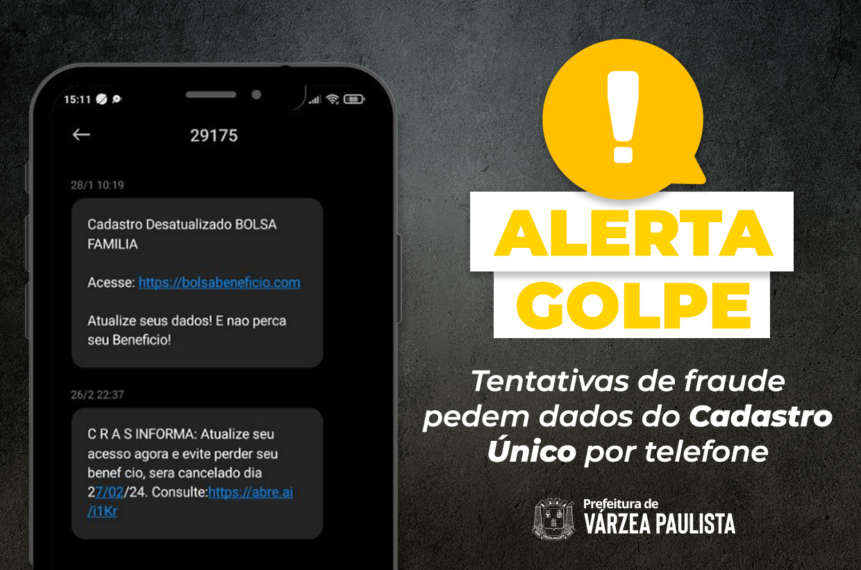 GOLPE: Tentativas de fraude pedem dados do Cadastro Único por telefone