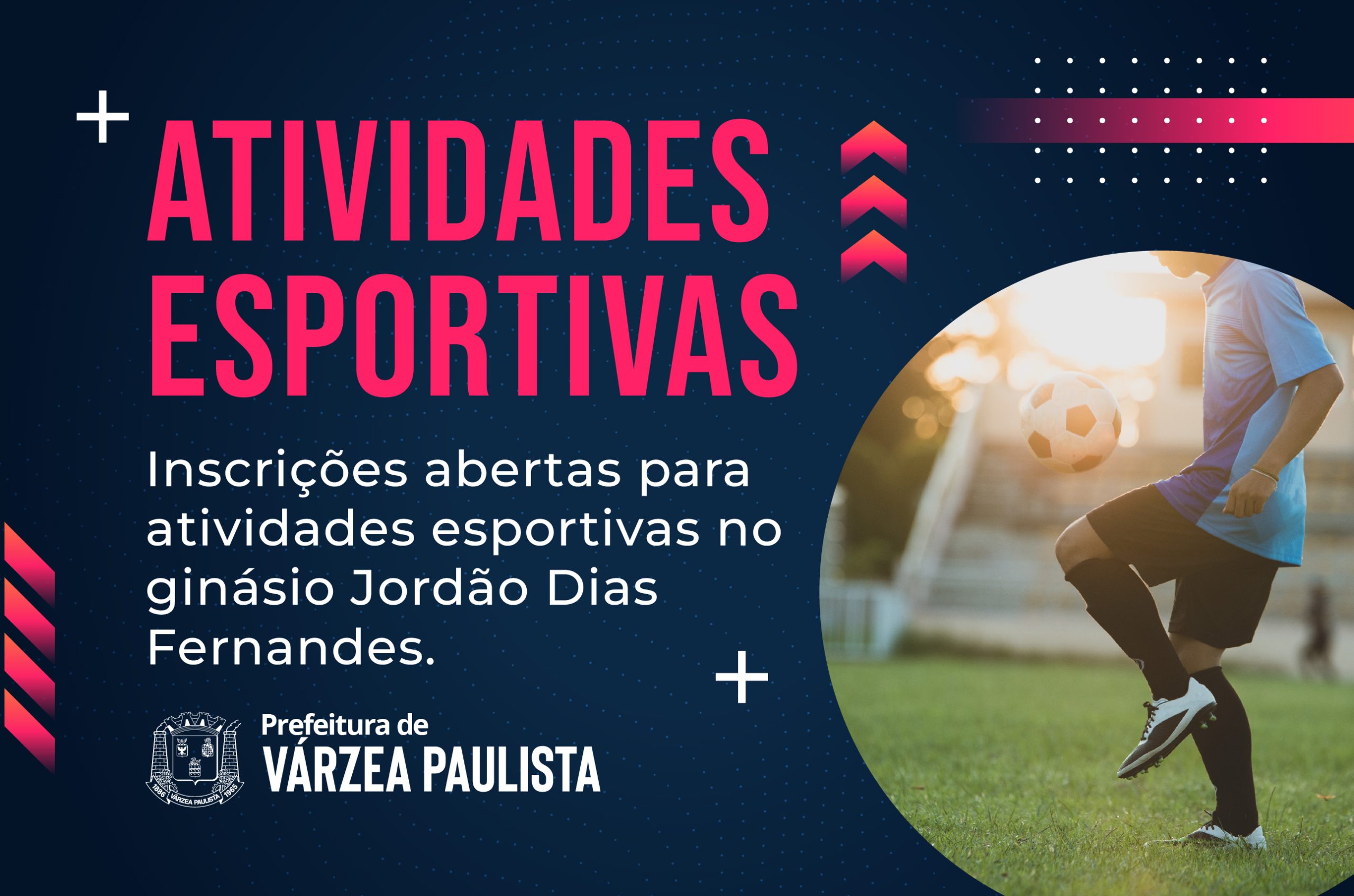 Inscrições abertas para atividades esportivas no Ginásio Jordão Dias Fernandes