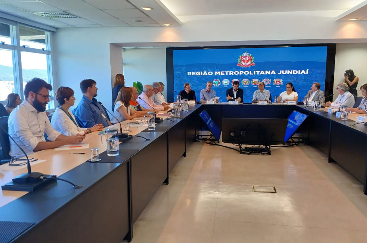 Reunião da Região Metropolitana de Jundiaí (RMJ) reúne prefeitos