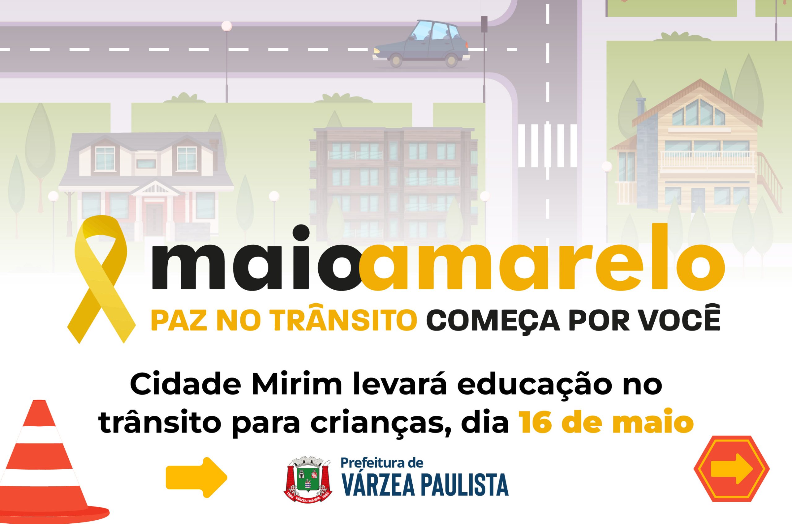 Maio Amarelo: Cidade Mirim levará educação no trânsito para crianças, dia 16 de maio