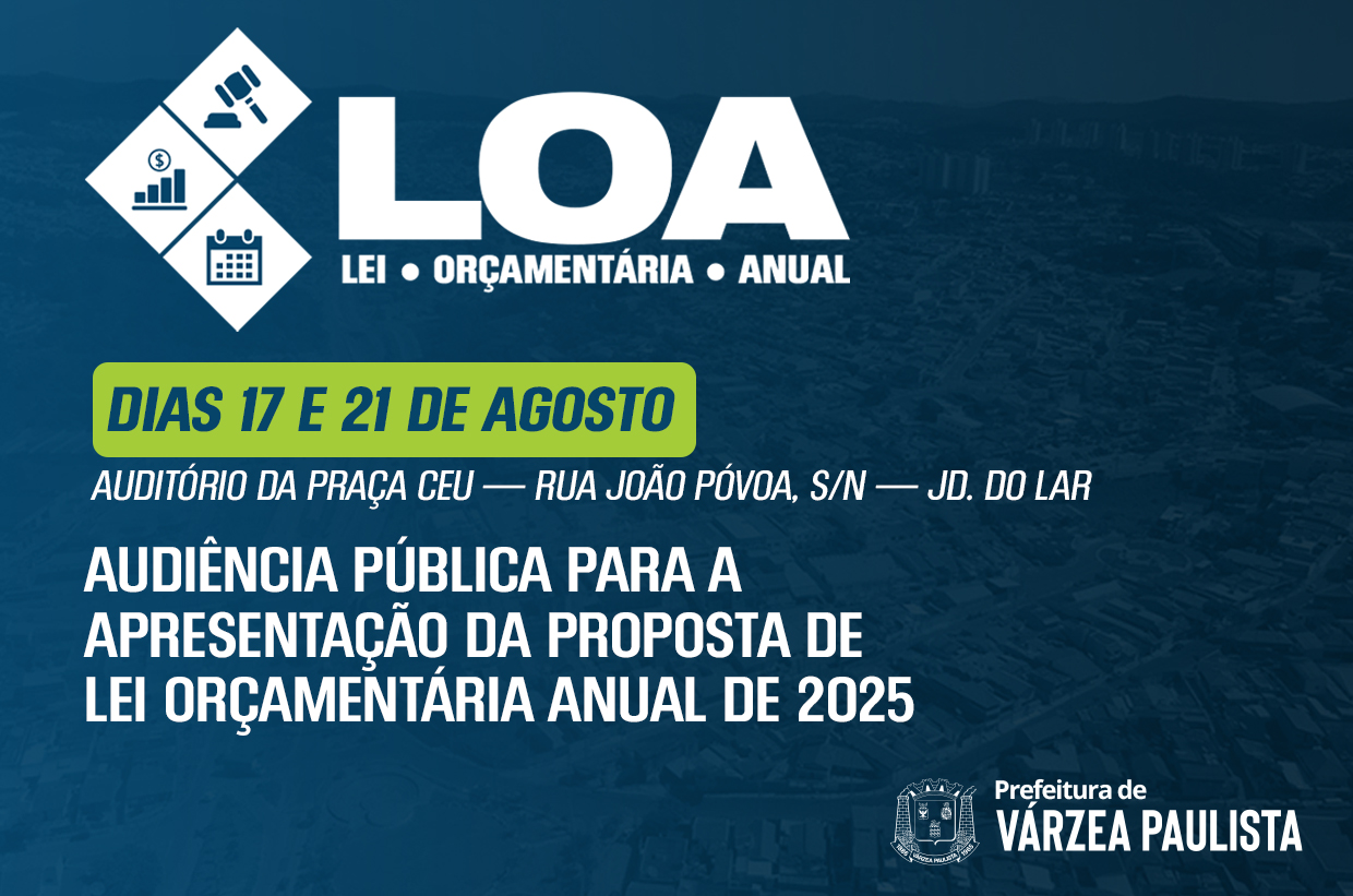 Audiência Pública da LOA 2025 tem data marcada