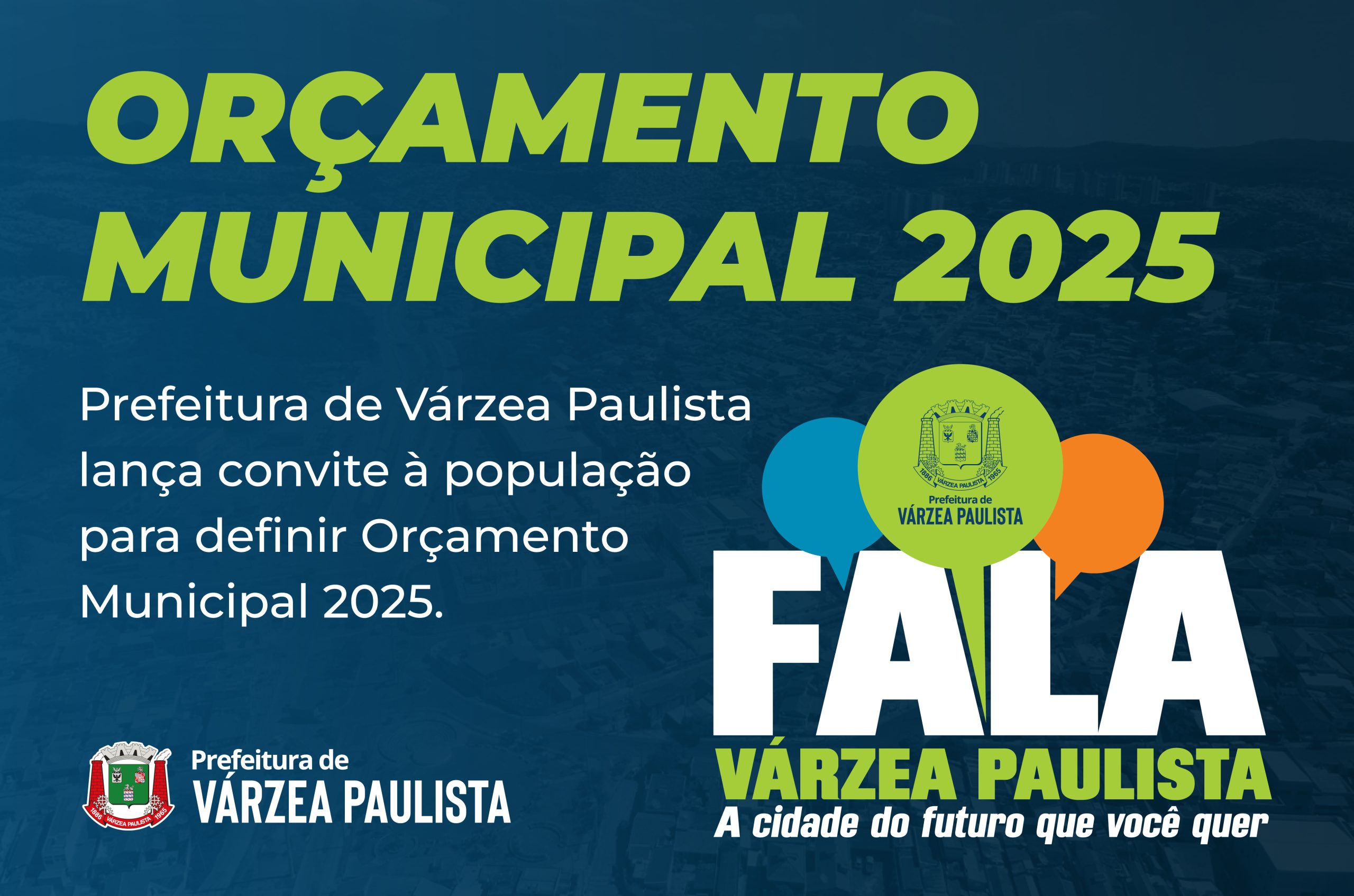 Prefeitura de Várzea Paulista lança convite à população para definir Orçamento Municipal 2025